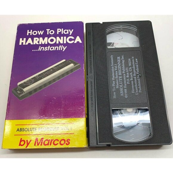 How to Play Harmonica Instantly VHS Learn Video 1988 Absolute Beginner Vol 1 - Picture 4 of 7